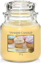 Yankee Candle Geurkaars Medium Vanilla Cupcake - 13 cm / ø 11 cm
