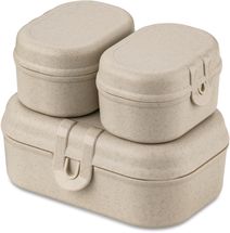 Koziol Snackbox Set Pascal Creme 3-Delig