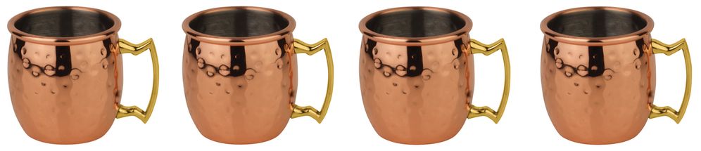 Paderno Shotglaasjes BAR Koper 60 ml - 4 Stuks