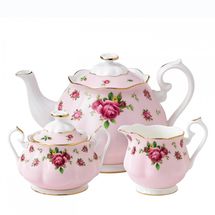 Royal Albert New Country Roses 3-delige theeset - pink vintage