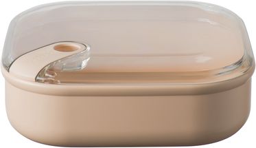 Omada Pull Box Lunchbox Laag Roze 20 x 20 cm / 1 liter