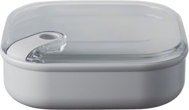 Omada Pull Box Lunchbox Laag Grijs 20 x 20 cm / 1 liter