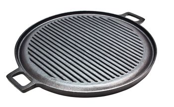 CasaLupo Grillplaat Cast Iron Gietijzer ø 30 cm 2-Zijdig 