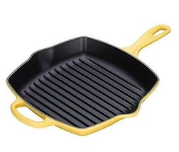 Le Creuset Grillpan Signature Soleil - 26 x 26 cm - Geëmailleerde anti-aanbaklaag