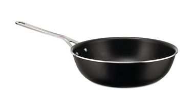 Alessi Hapjespan Pots&amp;Pans - AJM114/28 B - Zwart - ø 28 cm - door Jasper Morrison - standaard anti-aanbaklaag