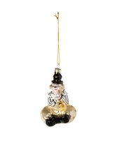 Cosy @Home Kerstbal Clown Goud