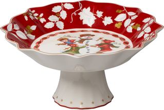 Villeroy & Boch Toy's Fantasy schaal op voet - sneeuwpop