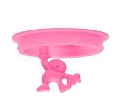 Alessi Reserve Deksel Voor Voorraadpot Gianni A Little Man Holding A Tight - Roze