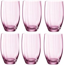 Leonardo Longdrinkglazen Poesia Roze 460 ml - 6 stuks