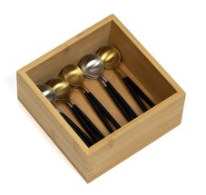 Cookinglife Bestekbak Organic Bamboe 15 x 15 x 7 cm 
