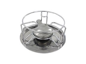 Cookinglife Rechaud Rond Verchroomd Met Brander
