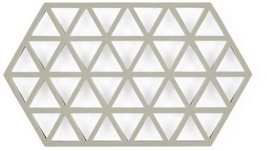 Zone Denmark Pannenonderzetter Triangles - Mud - 24 x 14 cm