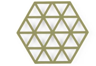 Zone Denmark Pannenonderzetter Triangles - Sage - 16 x 14 cm