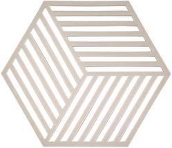 Zone Denmark Pannenonderzetter Hexagon - Warm Grey - 16 x 14 cm