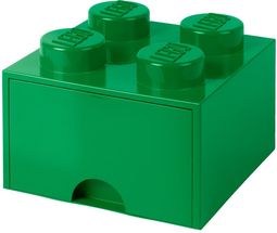 LEGO® Opbergbox - met Lade - Groen - 25 x 25 x 18 cm