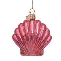 Vondels Kerstbal Schelp Roze