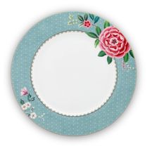 Pip Studio Blushing Birds dinerbord ø 26cm - blauw