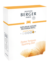 Maison Berger Navulling - voor autoparfum - Aroma Happy - Sparkling Zest- 2 Stuks