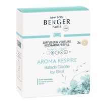 Maison Berger Navulling - voor autoparfum - Icy Stroll - 2 Stuks
