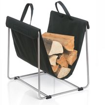 Blomus Madra houtblokkentas - zwart/rvs