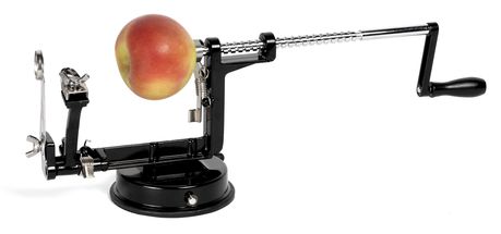 Kitchen Tools Appelschilmachine met Zuignap - Zwart