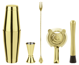 Paderno Cocktailset Boston Goud 5-Delig