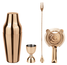 Paderno Cocktailset Parisian Koper 4-Delig