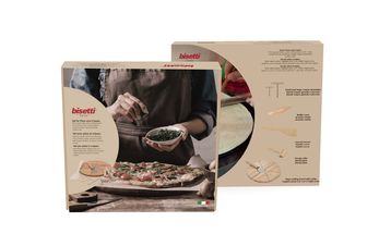 Bisetti Pizzaset / Pannenkoekenset Hout 7-Delig