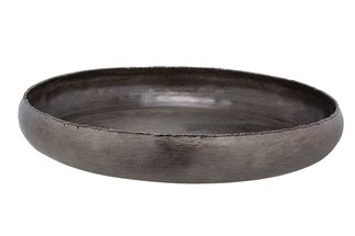 Cosy @Home Decoratieschaal / Kaarsenplateau Brushed Zwart ø 43 cm