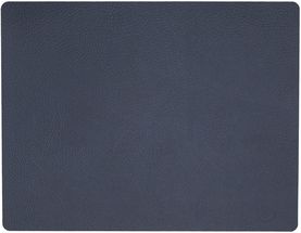 LIND DNA Placemat Hippo - Leer - Navy Blue - 45 x 35 cm