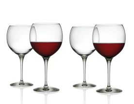 Alessi Rode Wijnglas Mami door Stefano Giovannoni - 4 Stuks