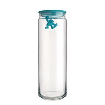 Alessi Voorraadpot Gianni A Little Man Holding On Tight - AMDR08 AZ - Blauw - 2 Liter - door Mattia Di Rosa