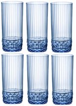 Bormioli Rocco Longdrinkglazen America 20's Sapphire Blue 490 ml - 6 Stuks
