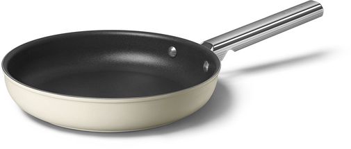 SMEG Koekenpan Creme Mat - ø 26 cm - Standaard anti-aanbaklaag