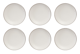 Studio Tavola Dinerborden Senja Wit ø 27 cm - 6 Stuks