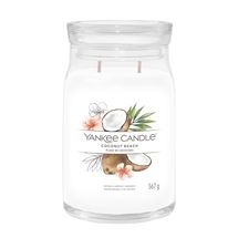 Yankee Candle Geurkaars Large - met 2 lonten - Coconut Beach - 16 cm / ø 9 cm