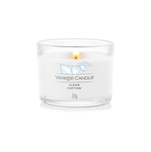 Yankee Candle Geurkaars Filled Votive Clean Cotton - 4 cm / ø 5 cm