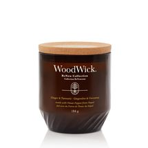WoodWick Geurkaars Medium - ReNew - Ginger &amp; Tumeric - 9.5 cm / ø 8 cm
