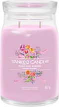 Yankee Candle Geurkaars Large Tumbler - met 2 lonten - Hand Tied Blooms - 15 cm / ø 10 cm