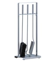 Heibi Stretch openhaardset 4-delig - rvs