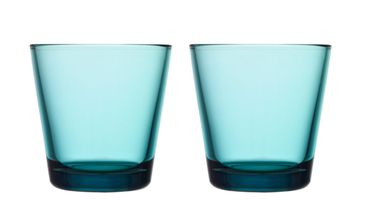 Iittala Glazen Kartio Zeeblauw 210 ml - 2 Stuks