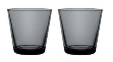 Iittala Kartio glas 21cl - donkergrijs - 2 stuks