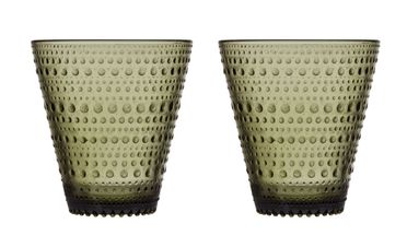 Iittala Kastehelmi glas 30cl mos groen - 2 stuks