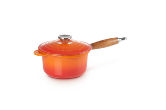 Le Creuset Steelpan - met deksel - Tradition - Oranjerood - ø 18 cm / 1.8 Liter