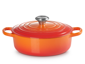Le Creuset Lage Braadpan / Risottopan Signature Oranjerood -ø 24 cm / 3.1 Liter