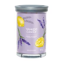 Yankee Candle Geurkaars Large Tumbler - met 2 lonten - Lemon Lavender - 15 cm / ø 10 cm