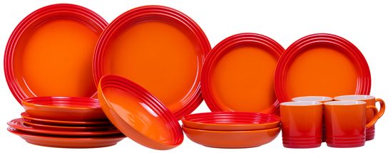 Le Creuset Serviesset - Oranjerood - 16-delig