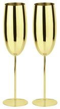 Paderno Champagne Glazen Goud 270 ml - 2 Stuks
