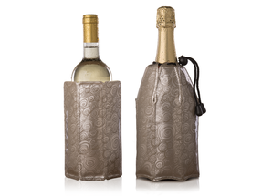 Vacu Vin Wijn- en Champagnekoeler Active Coolers - Sleeve - Platinum - 2 Stuks