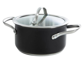 BK Kookpan Purity Black - ø 16 cm / 1.5 Liter - Zonder anti-aanbaklaag